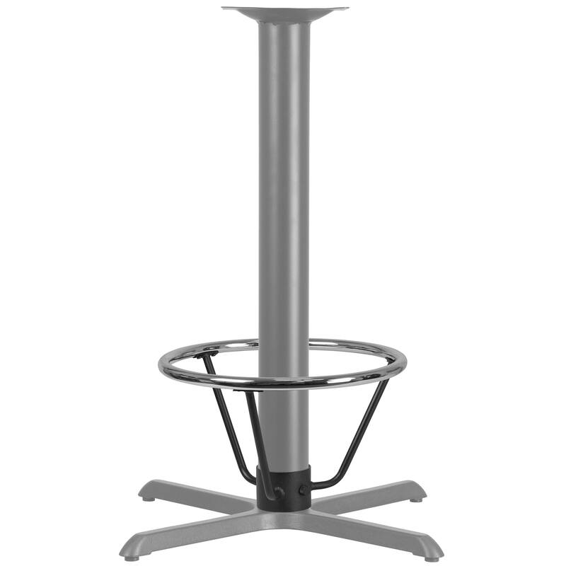 Bar Height Table Base Foot Ring with 4.25" Column Ring - 19.5" Diameter