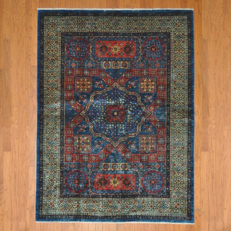 HERAT ORIENTAL Afghan Handknotted Mamluk Wool Rug 5'10" x 7'10