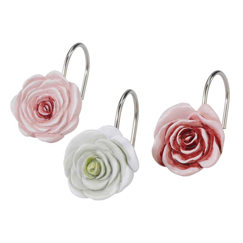 Avanti Linens Spring Garden Shower Curtain & Hook Set