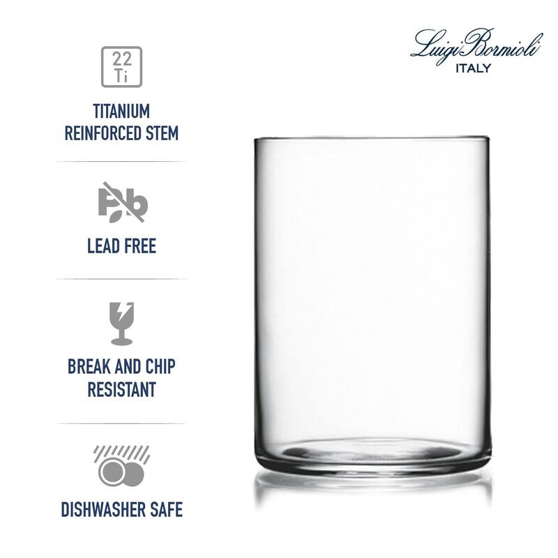 Luigi Bormioli Top Class All Purpose Drinking Glass Set of 6 - 15.5 oz.