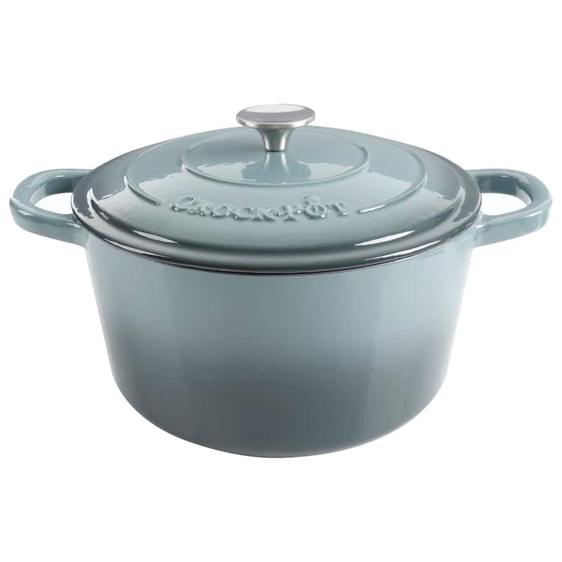 Crock Pot Artisan 7-Quart Round Dutch Oven - Grey