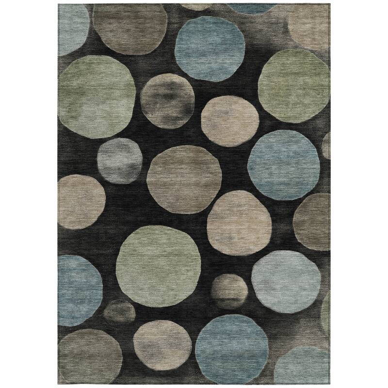 HomeRoots Geometric Transitional Rectangle Outdoor Rug