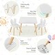 preview thumbnail 10 of 27, 3 Pieces Kids Table and Chairs Set for Arts Crafts Snack Time - 24.5" x 24.5" x 17"