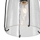preview thumbnail 7 of 6, Modern Farmhouse Mini Pendant 1-light Kitchen Lights Cage Seeded Coastal Glass Ceiling Lights - D5'' x H8.5''