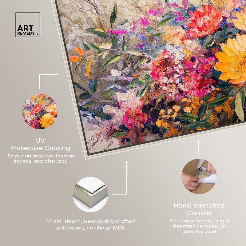 Golden Hour Garden Canvas by Art Remedy