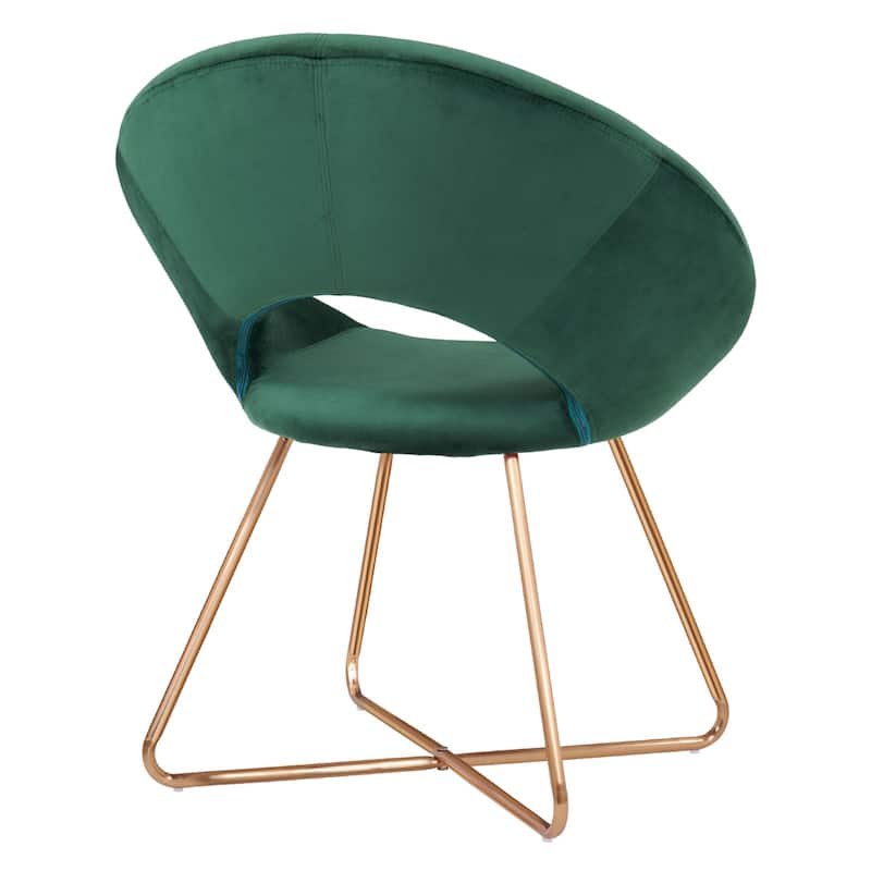 Modern Velvet Upholstered Accent Chair Vanity Leisure Chair