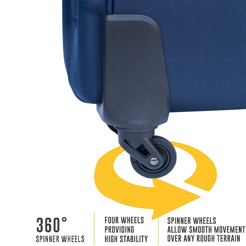 (20+24) Travel case two-piece suitcase set Oxford trolley case without password lock universal wheel + Oxford cloth backpack