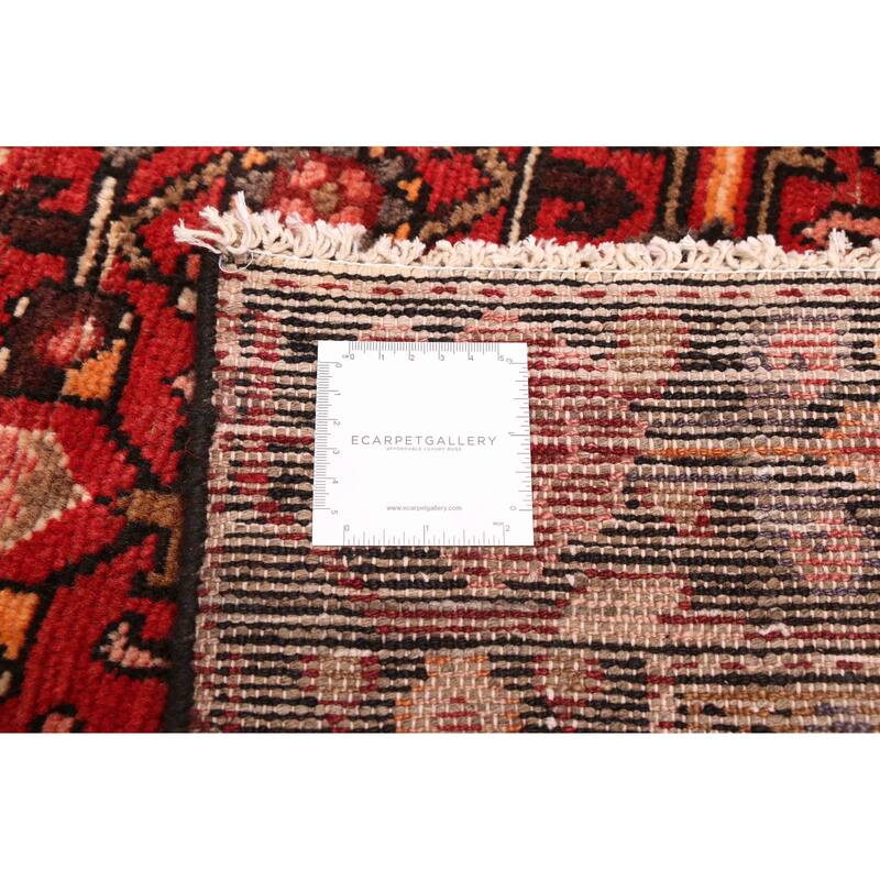 ECARPETGALLERY Hand-knotted Andelz Red Wool Rug - 4'10 x 10'1