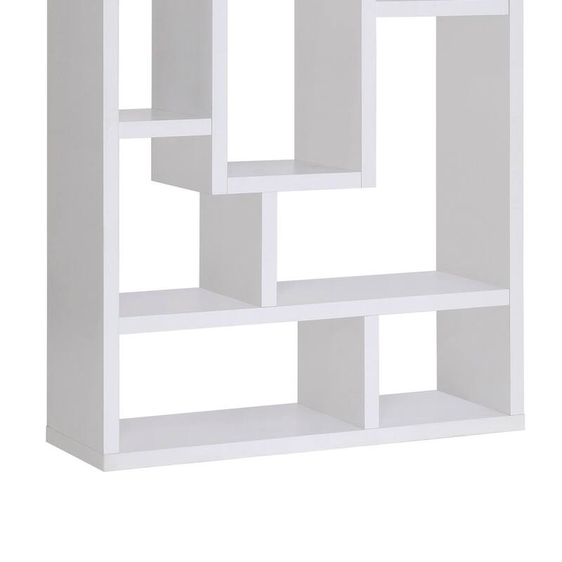 Fantastic Geometric Cubed Rectangular bookcase, White