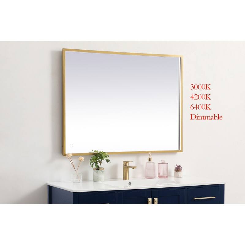 Indigo Home 30x40 inch LED mirror with adjustable color temperature