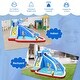 preview thumbnail 8 of 8, Inflatable Water Slide Shark Bounce House Castle without Blower - Multi - 150" x 120" x 96" (L x W x H)