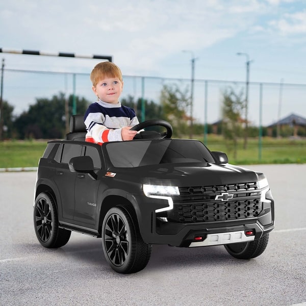 slide 2 of 9, 12V Ride On Truck Licensed Chevrolet Tahoe w/ Remote Control