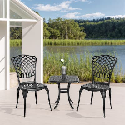 3 Piece Rustproof Cast Aluminum Patio Furniture Sets