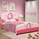 preview thumbnail 2 of 7, Costway Kids Children Upholstered Platform Toddler Bed Bedroom