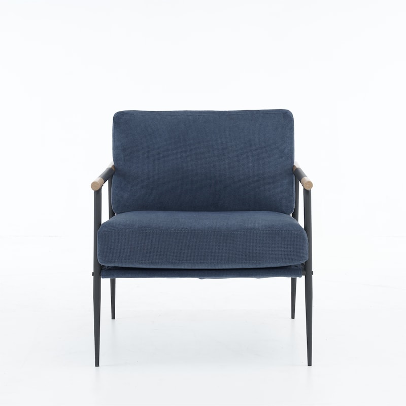 Chenille Swivel 34.7" Wide Soft Modern Upholstered Accent Chair
