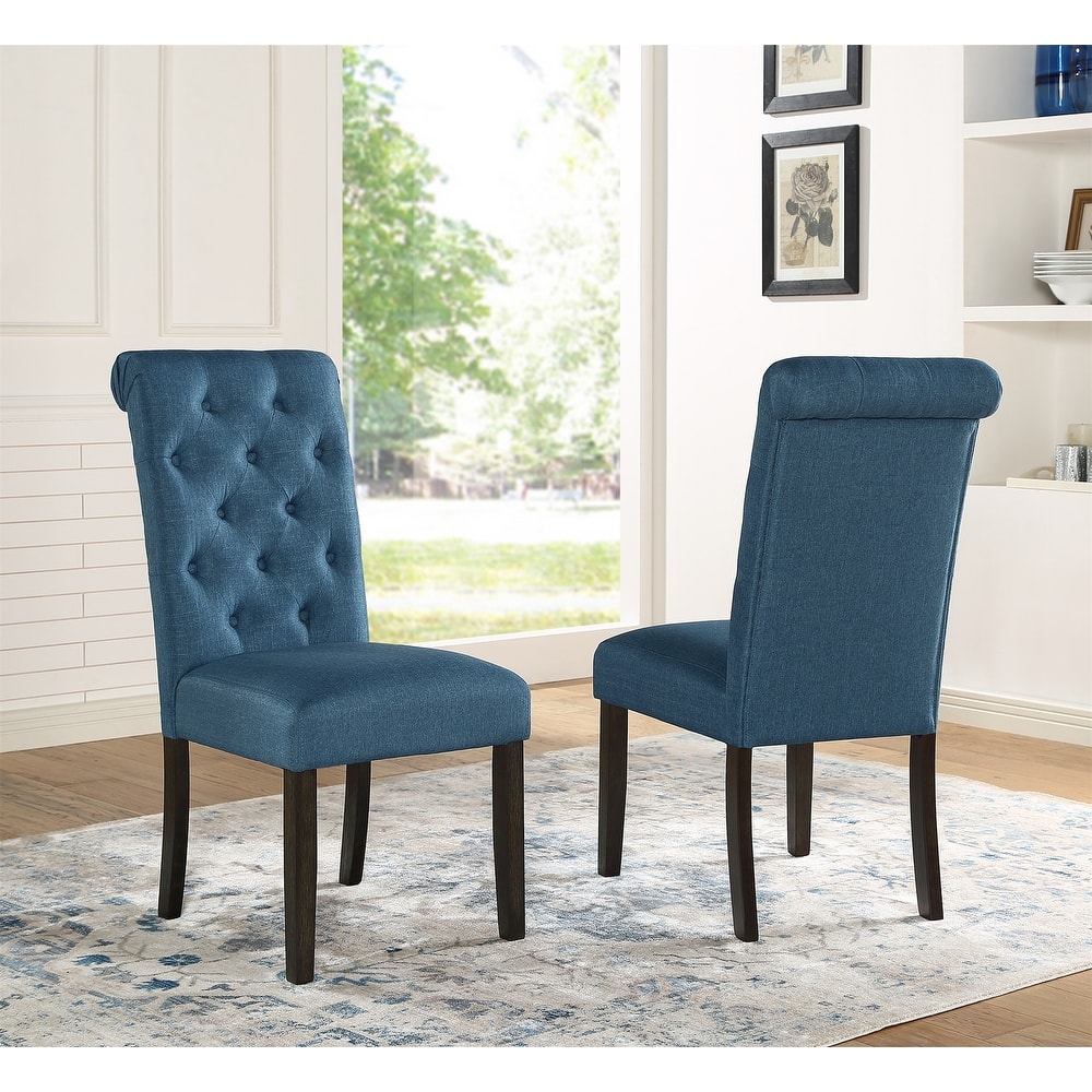 Solid Wood Tufted Asons Dining Chair Set of 2