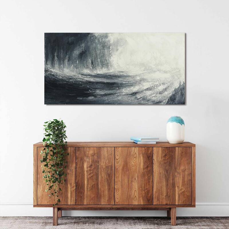 Abstract Art Work Black and White Wall Art Decor