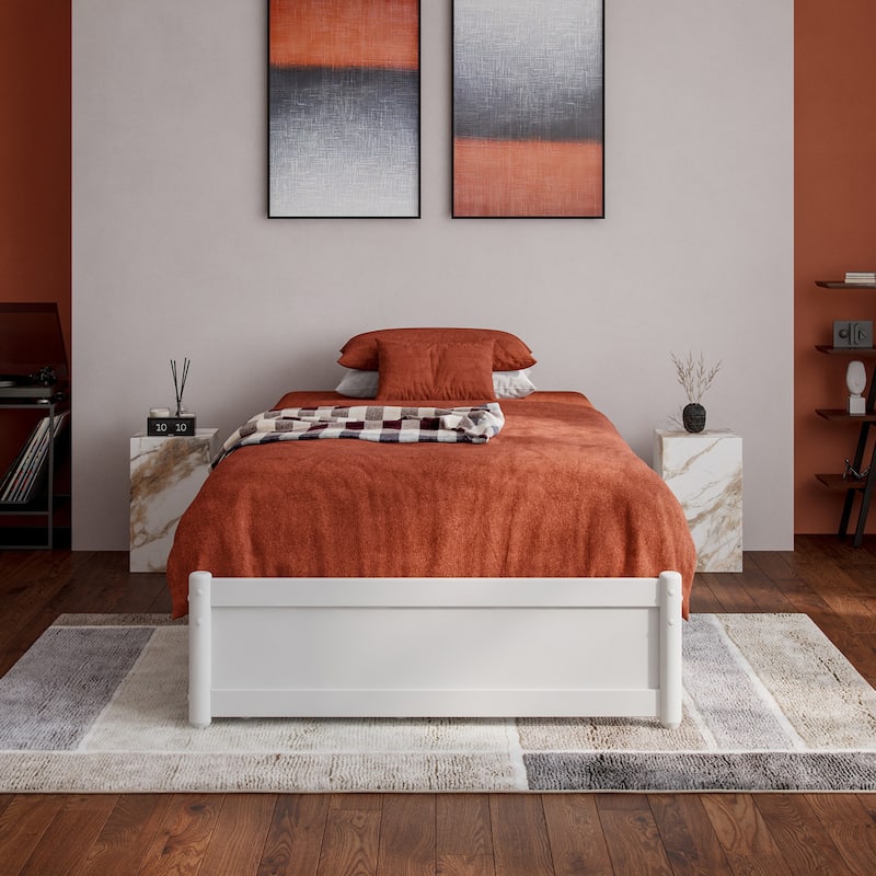 Barcelona Panel Platform Bed with Storage Drawers
