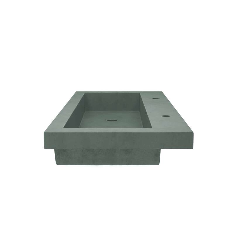 Trough 48-inch NativeStone Drop-in Double Bathroom Sink - 48" x 19" x 5"