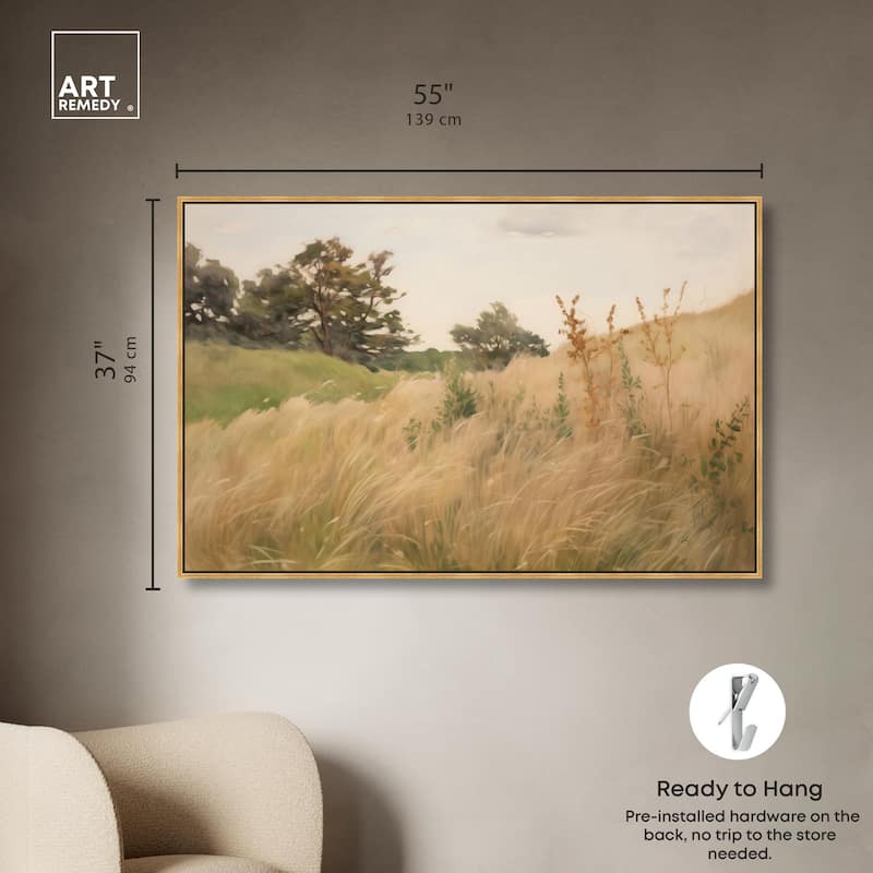 Cogon Grass Breeze I Canvas by Art Remedy