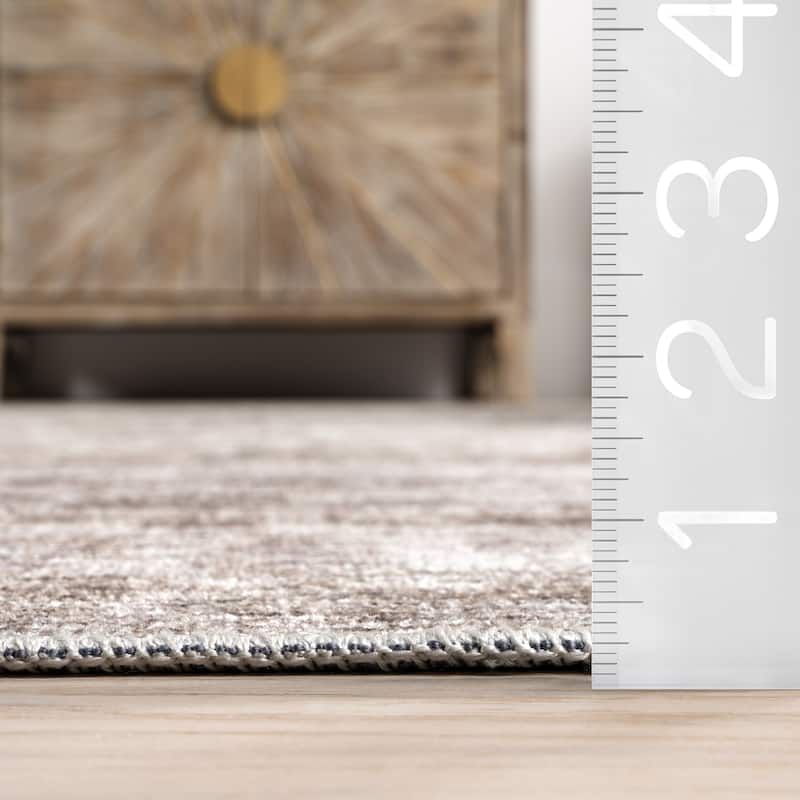 Nuloom Aitana SpinClean Floral and Paisley Machine Washable Area Rug