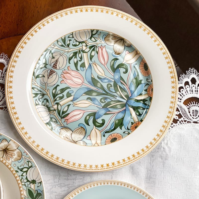 STP Goods Morris Garden Bone China Dinner Plate Set of 6 - 10.5"