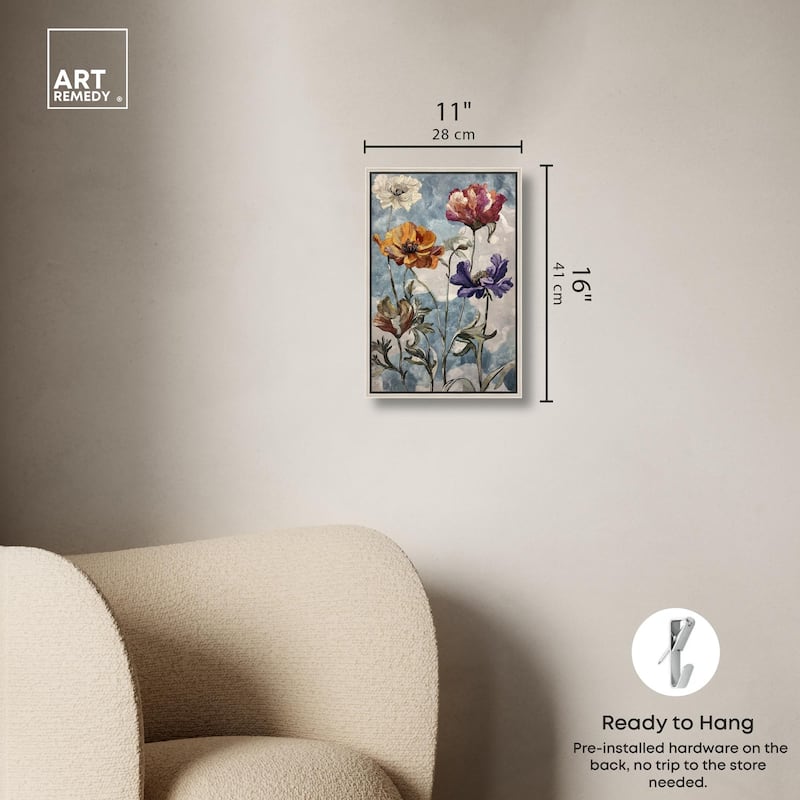 Hued Blossom II Canvas by Art Remedy