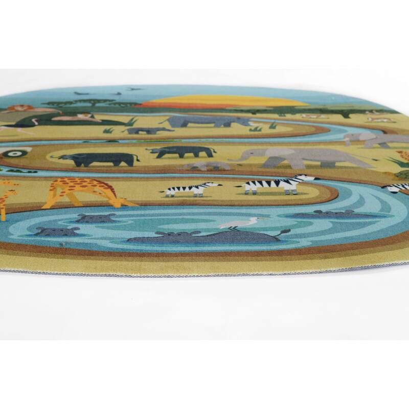 Momeni Playground Safari Kid Rug