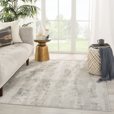 Copper Grove Moungaone Grey and White Area Rug
