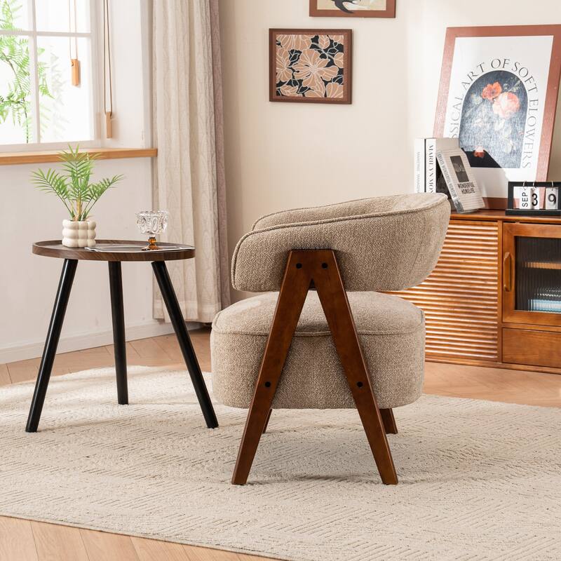 Accent Arm Chair Single Fabric Living Room Chair 27.56" W x 23.62" D x 27.95" H