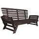 preview thumbnail 6 of 5, Merax Outdoor Wood Daybed Sofa Chaise Lounge with Cushions