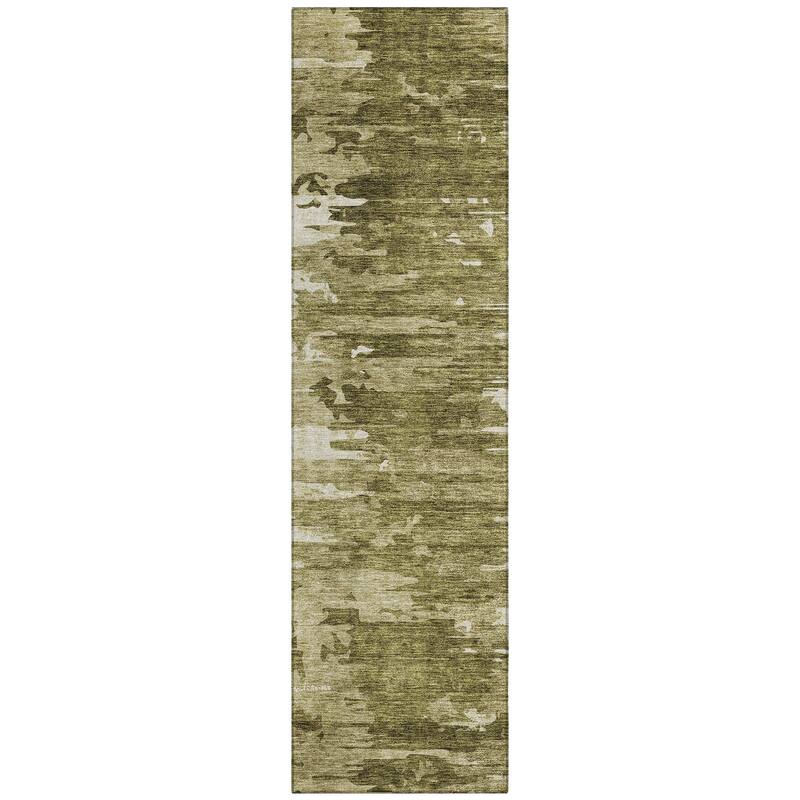 Machine Washable Indoor/ Outdoor Chantille Abstract Ombre Rug