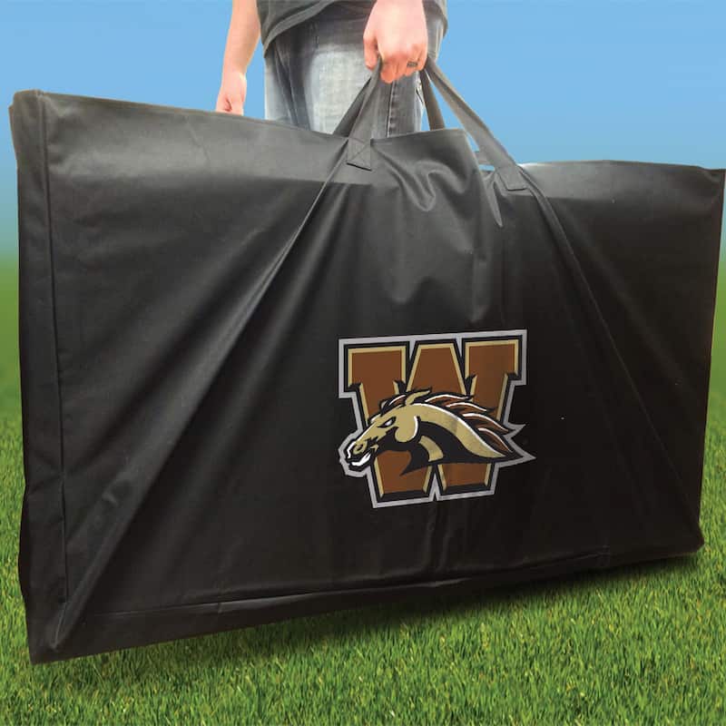 Western Michigan Broncos Striped Outdoor Cornhole Board Set