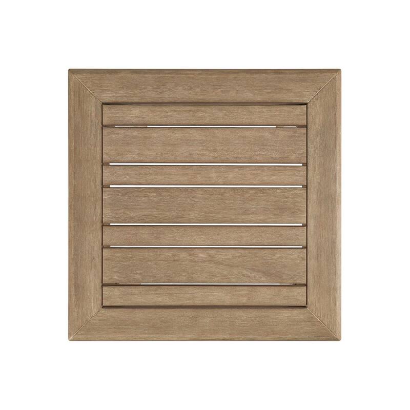 Signature Design by Ashley Gerianne Outdoor Brown Square End Table - 24" W x 24" D x 22" H