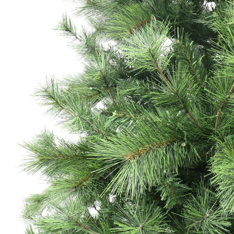 Puleo International 6.5' Pre-Lit Artificial Colorado Pine Christmas Tree with 300 Dual Function LED Lights