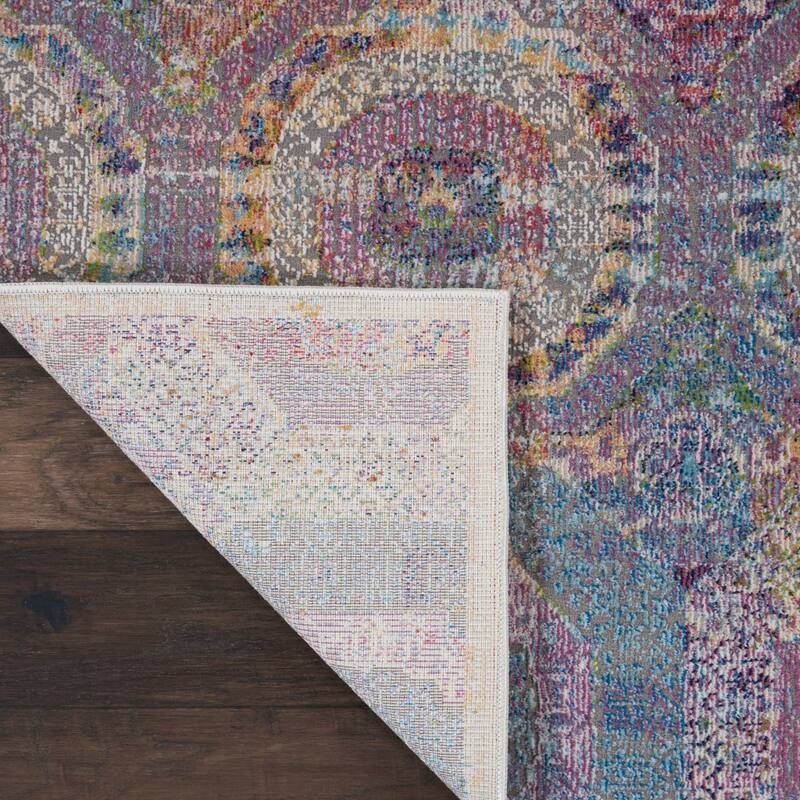 Jema Power Loomed Distressed Geometric Abstract Modern Non Skid Area Rug By HomeRoots - 72' X '24' X '0.5