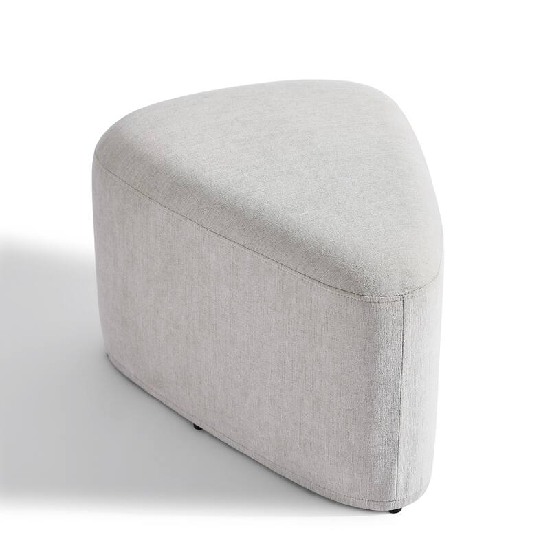 26" Footstools and Ottomans, Modern Fabric Pouf Ottoman