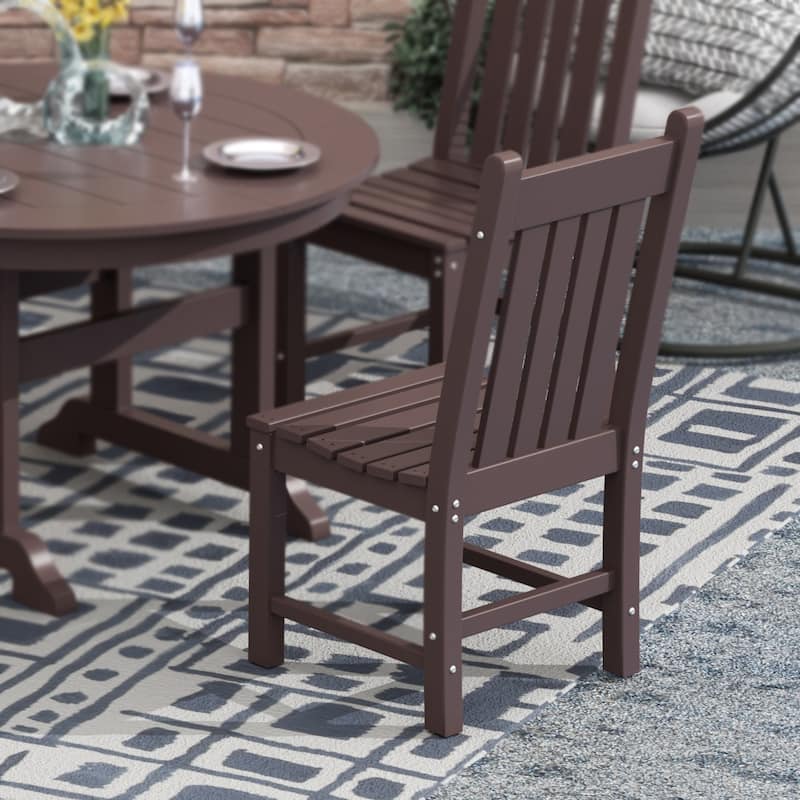 Polytrends Laguna Hdpe All Weather Outdoor Patio Dining Chair