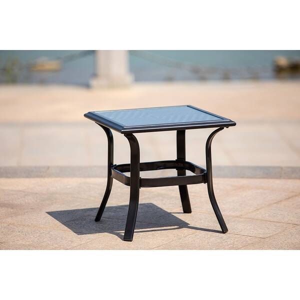 Shop Patio Iron Side Table Perfect For Balcony Deck Overstock 31747465