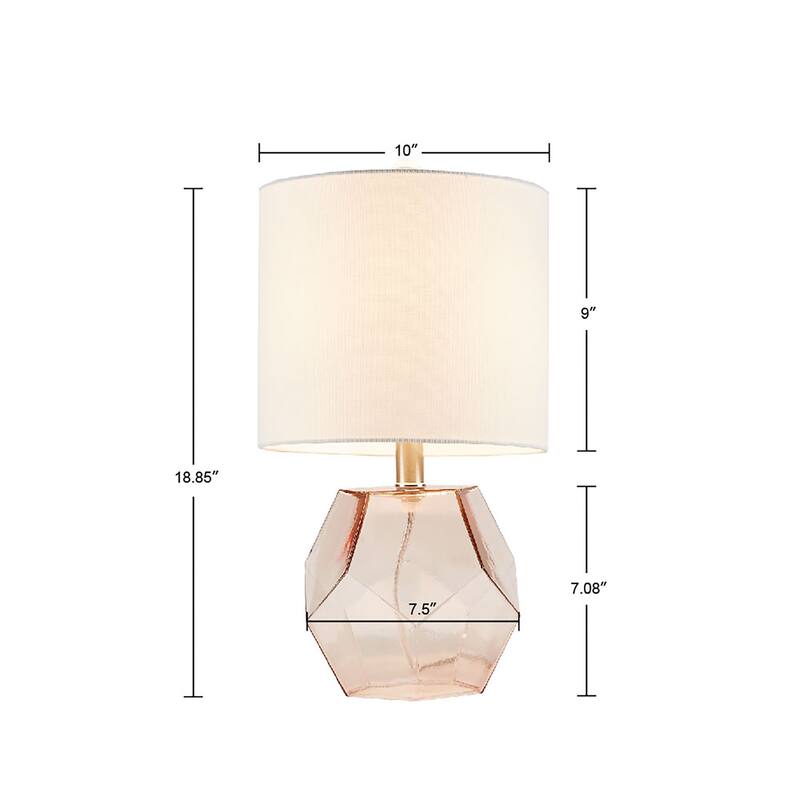 Bella Geometric Glass Table Lamp by 510 Design