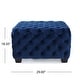 preview thumbnail 42 of 54, Jaymee Modern Glam Button Tufted Velvet Ottoman by Christopher Knight Home