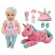 preview thumbnail 1 of 3, New Adventures Little Darlings: 15" Hop On Baby Set - Pink