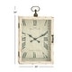 preview thumbnail 24 of 23, White Distressed Wood Vintage Traditional Farmhouse Wall Clock