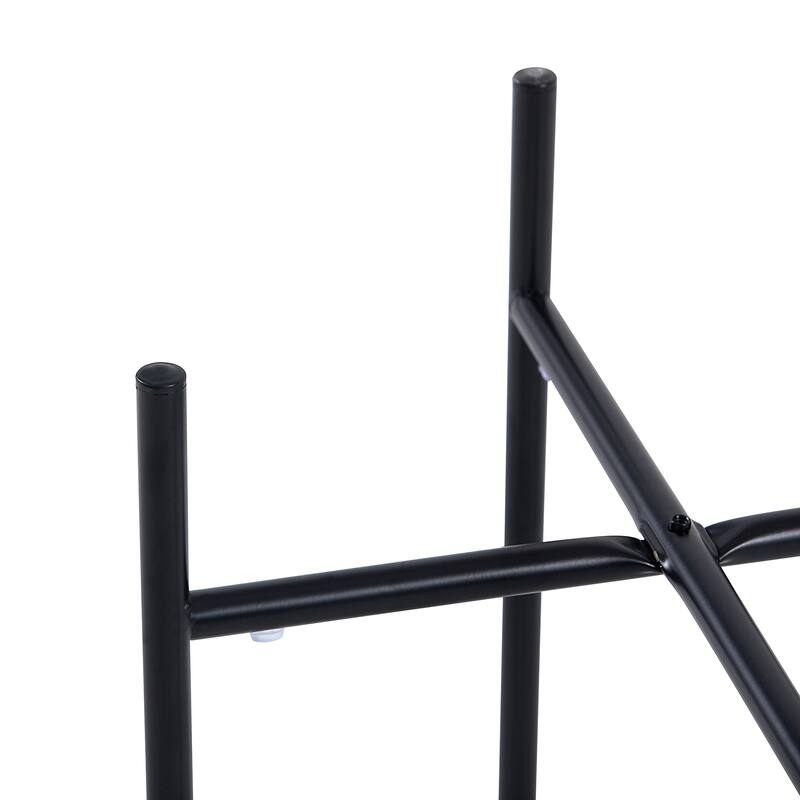 2-layer End Table with Whole Marble Tabletop, Round Coffee Table with Golden Metal Frame