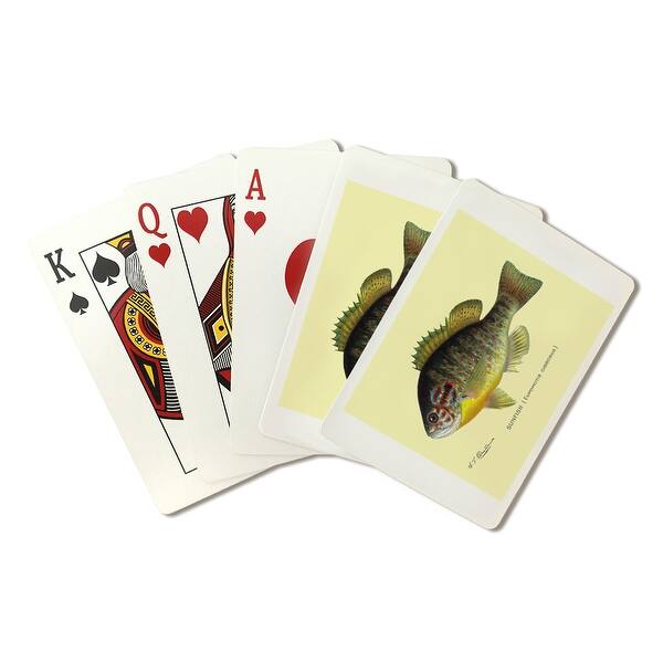 Shop Sunfish Denton Fish Print Playing Card Deck 52 Card Poker