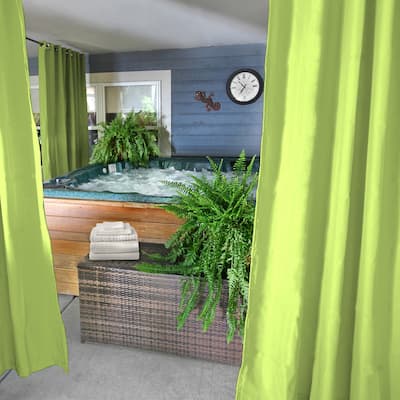 54" x 84" Grommet Semi-Sheer Outdoor Curtain Panel - 54 x 84