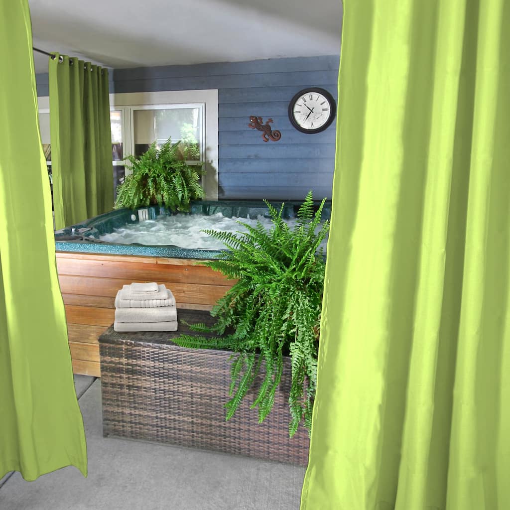 54" x 84" Grommet Semi-Sheer Outdoor Curtain Panel - 54 x 84