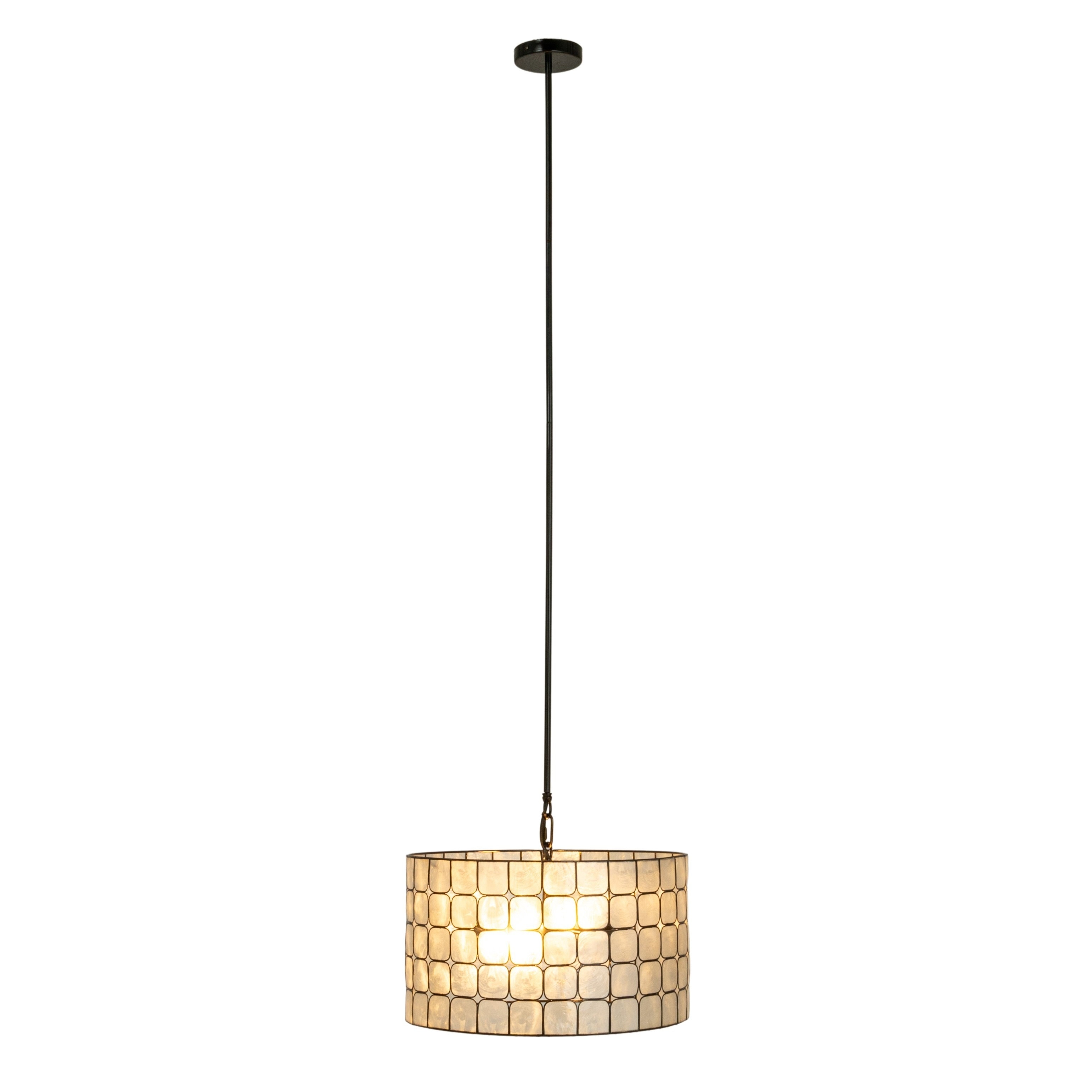 Capiz Shell Pendant Lamp - Overstock - 40348519
