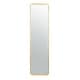 preview thumbnail 2 of 4, SAFAVIEH Lerna 18-inch Brass Vertical Rectangular Standing Mirror - 16" W x 18" L x 61" H