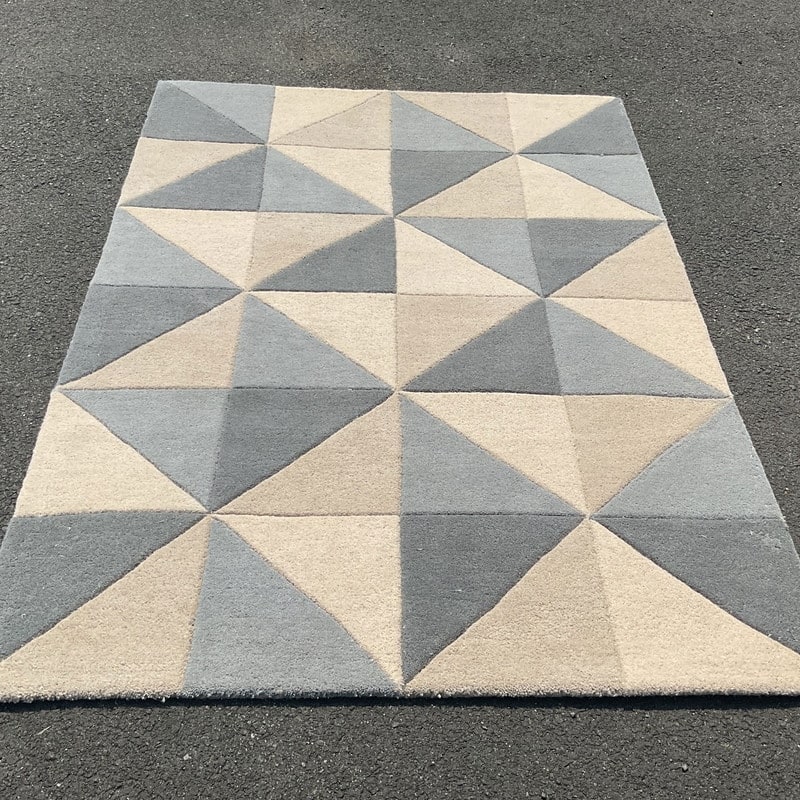 HERAT ORIENTAL Hand-tufted Geometric Panel Design Wool Rug Collection
